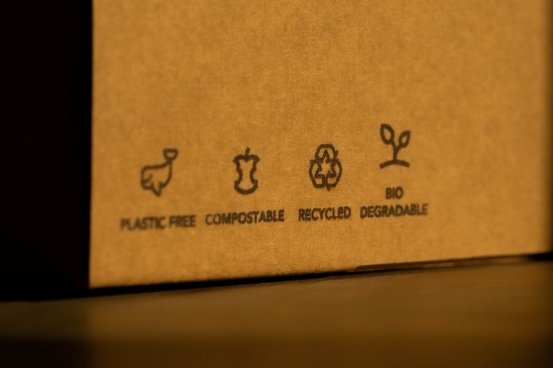 carton biodégradable, compostable et recyclé