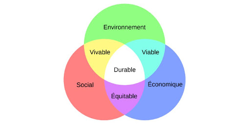 diagramme de venn piliers développement durable