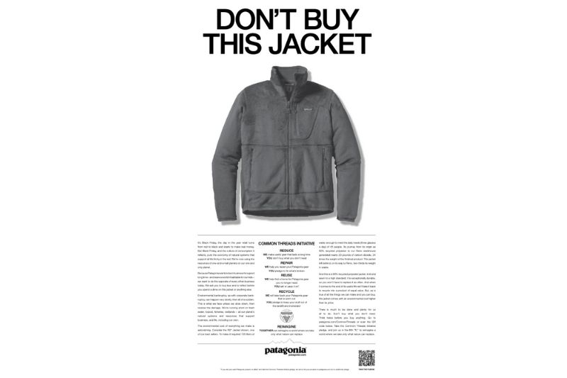 campagne de patagonia contre le black friday